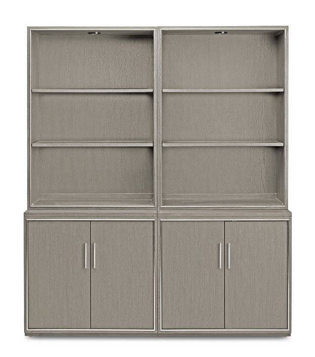 Highline Gray Door Bookcase (1)