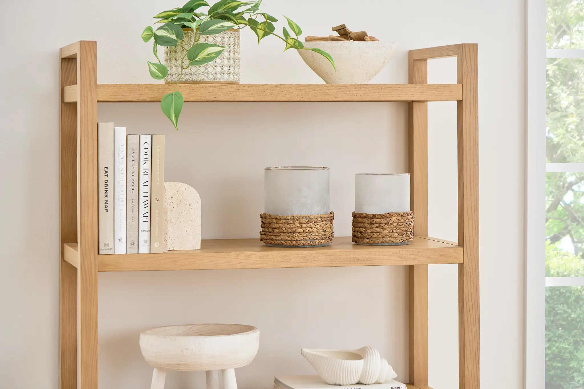 Kaia Beige Stone Bookends Kaia Beige Stone Bookends