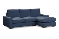 Edgewater Revenue Dark Blue Right Chaise Sectional