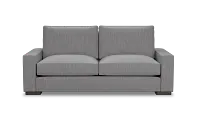 Edgewater Revenue Gray 84" Sofa W/ 2 Cushions