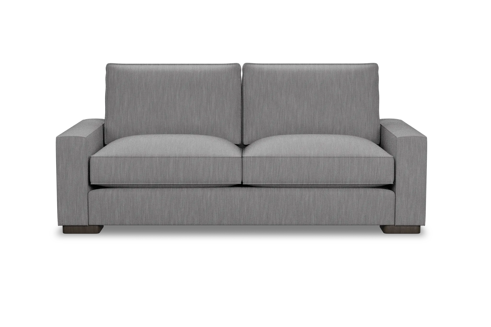 Edgewater Revenue Gray 84" Sofa W/ 2 Cushions