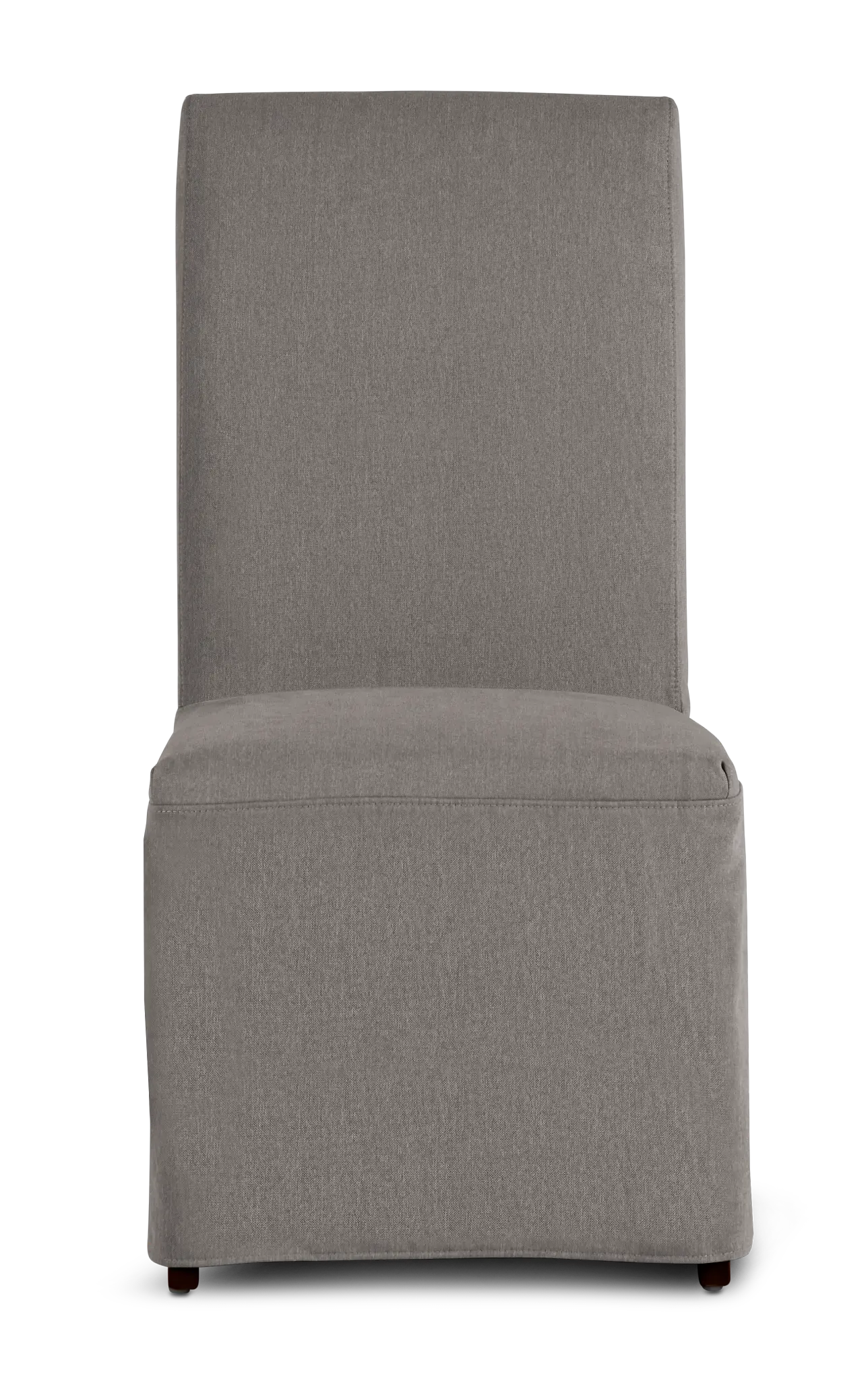 Harbor Dark Gray Long Slipcover Chair With Dark-tone Leg Harbor Dark Gray Long Slipcover Chair With Dark-tone Leg