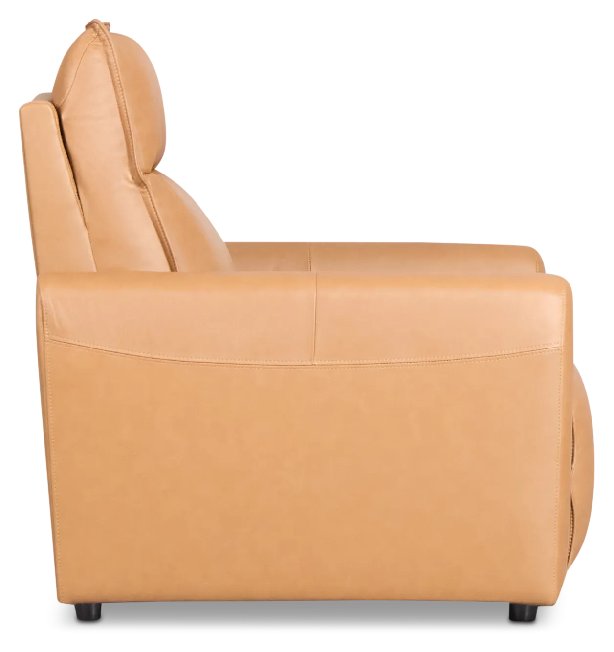 Edison Medium Brown Lthr/vinyl Power Recliner With Power Headrest