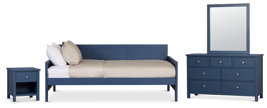 Charleston Dark Blue Daybed Bedroom Charleston Dark Blue Daybed Bedroom