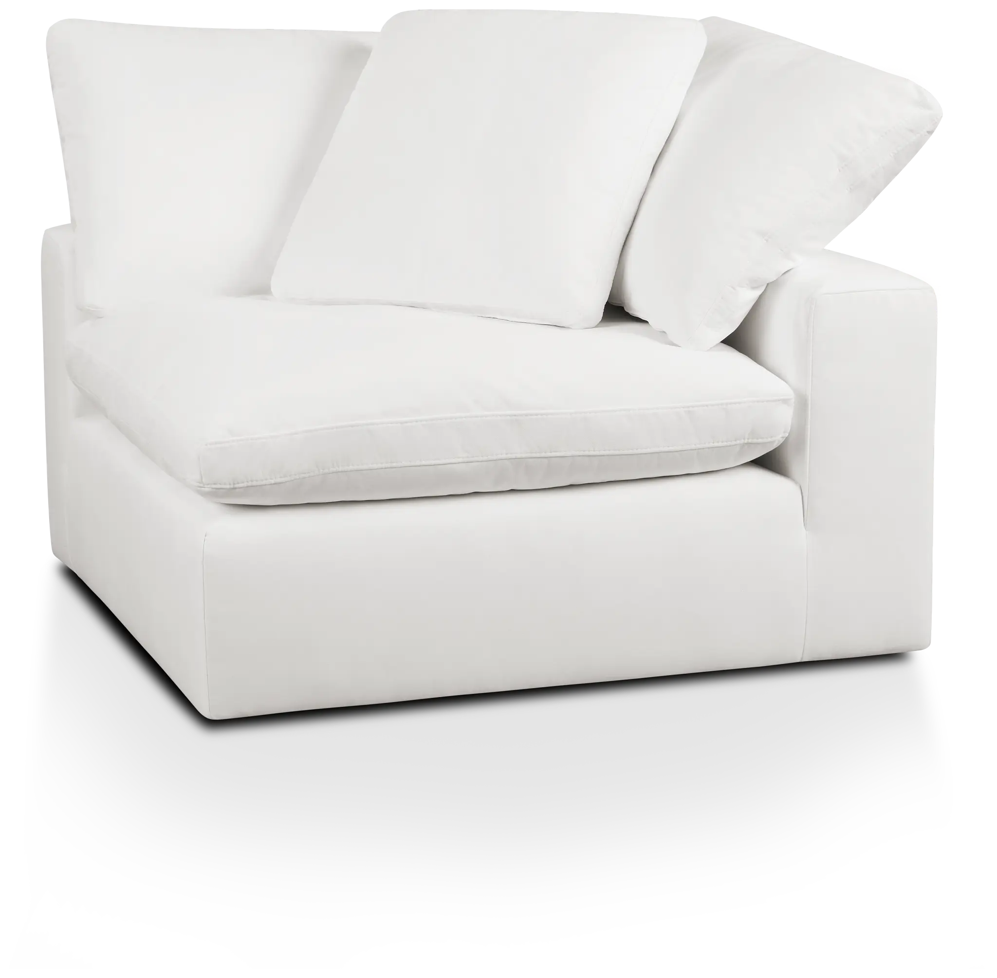Nixon White Fabric Corner Chair Nixon White Fabric Corner Chair