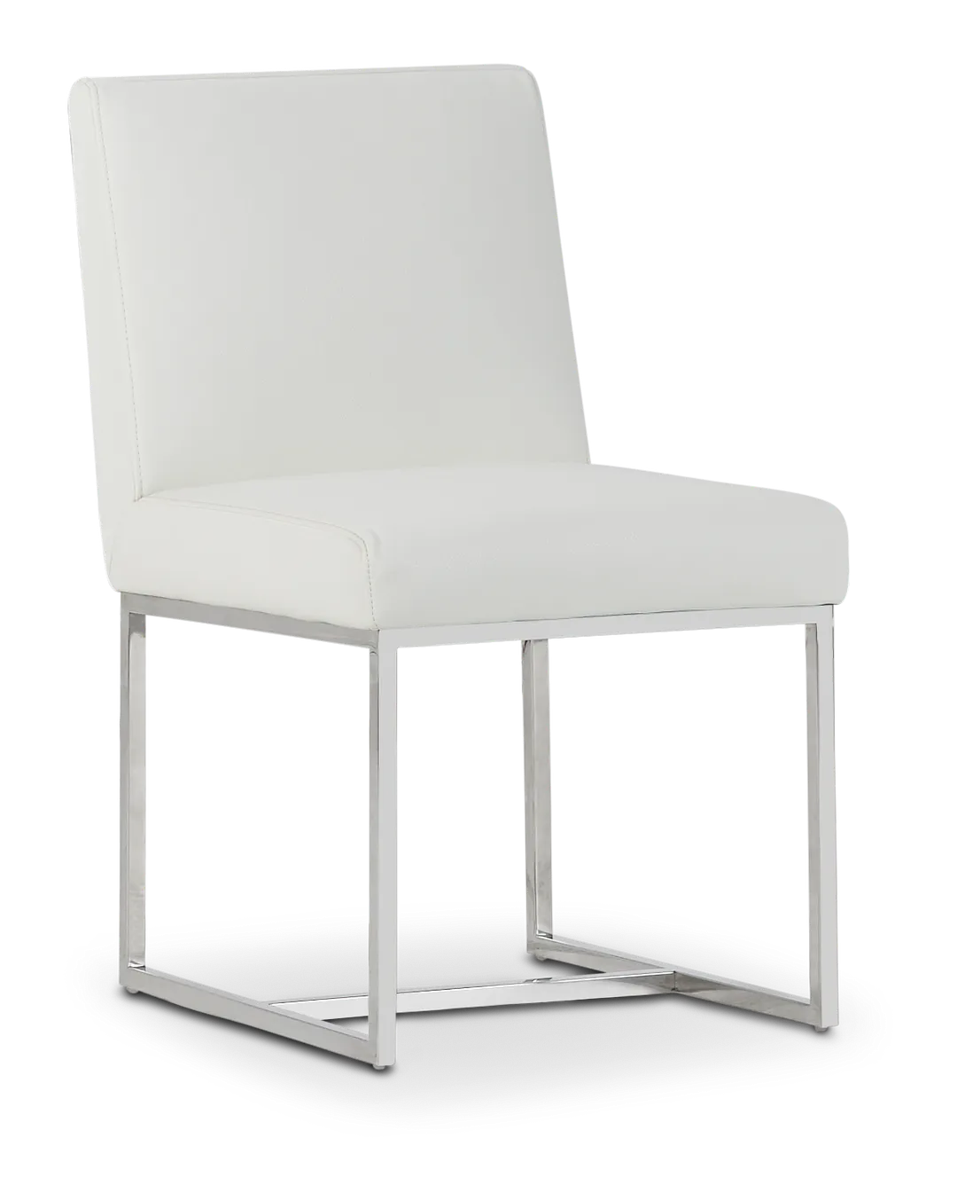 Miami White Micro Upholstered Side Chair