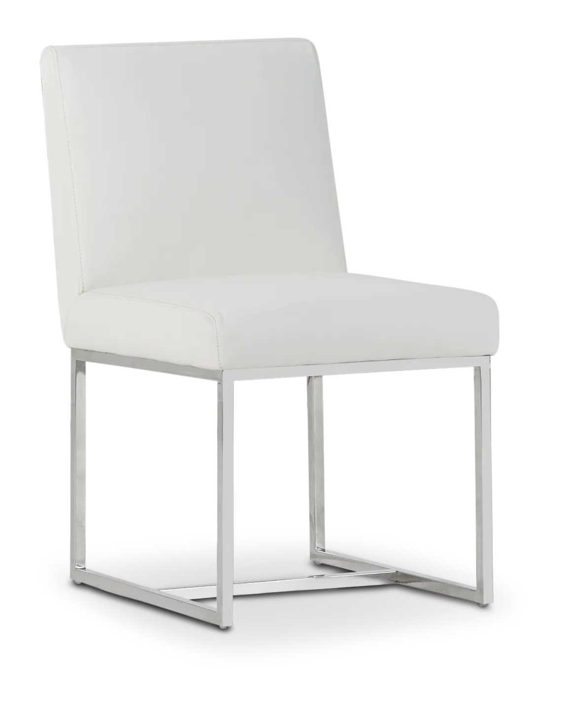 Miami White Micro Upholstered Side Chair