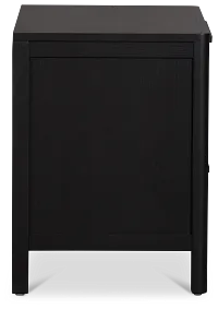 Pacific Black 3-drawer Nightstand