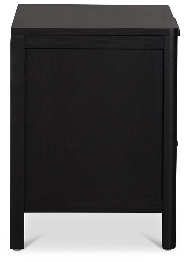 Pacific Black 3-drawer Nightstand
