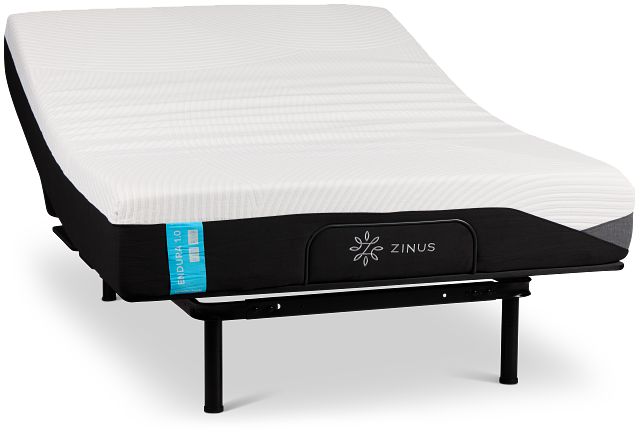 Zinus Endura 1.0 Firm Slat Adjustable Mattress Set