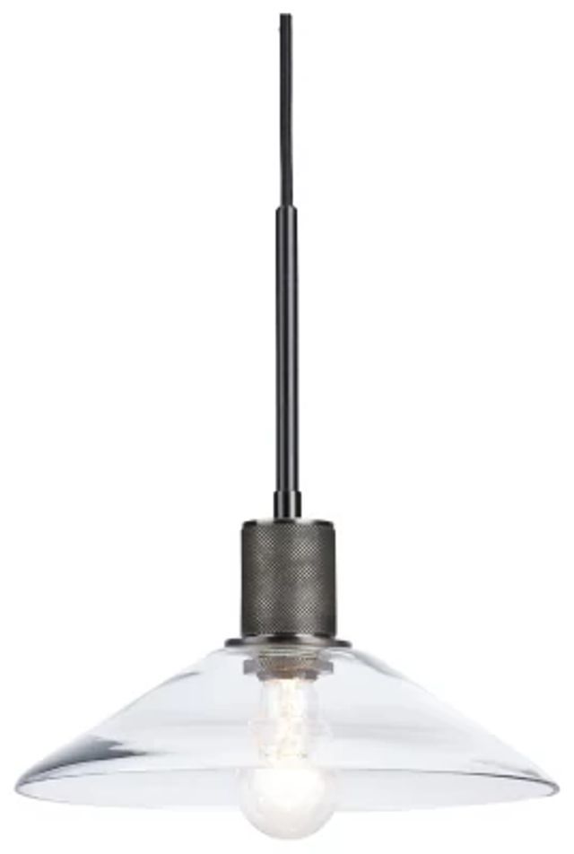 Chaness Black Glass Pendant