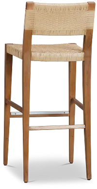 Avila Light Tone 30" Woven Barstool