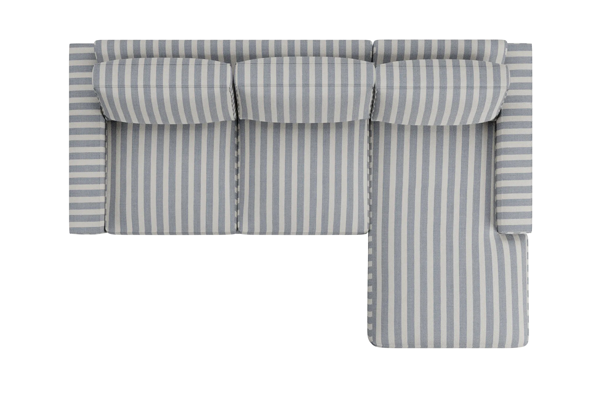 Edgewater Sea Lane Dark Blue Right Chaise Sectional