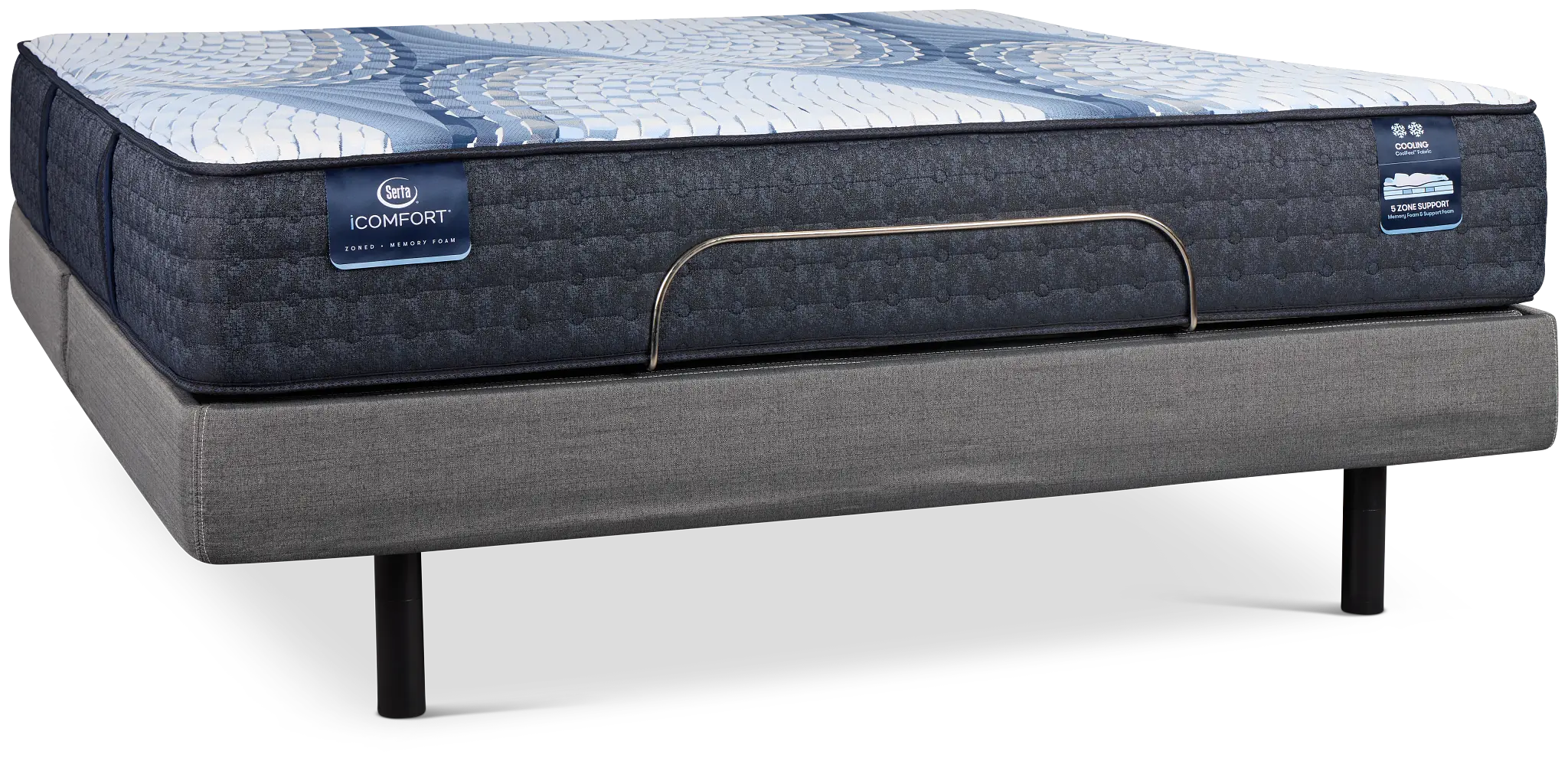 Serta Icomfort Iona Medium Motion Perfect 4 Adjustable Base Set Serta Icomfort Iona Medium Motion Perfect 4 Adjustable Base Set