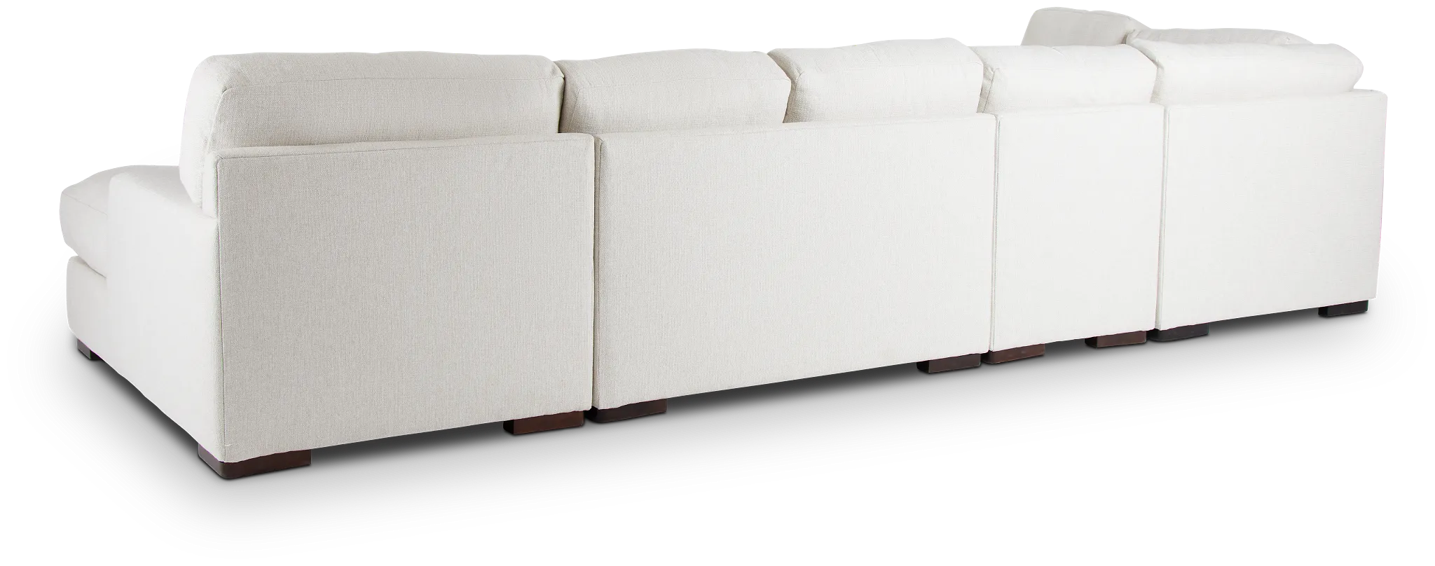 Veronica White Down Large Left Bumper Sectional