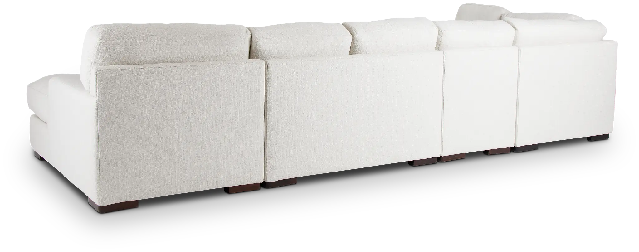 Veronica White Down Large Left Bumper Sectional Veronica White Down Large Left Bumper Sectional