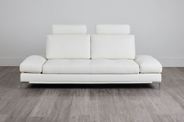 Camden White Micro Sofa With Detachable Headrests (3)