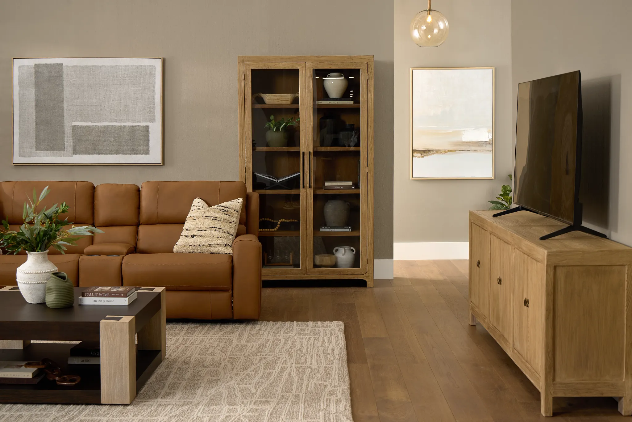 Kesia Light Tone Bookcase