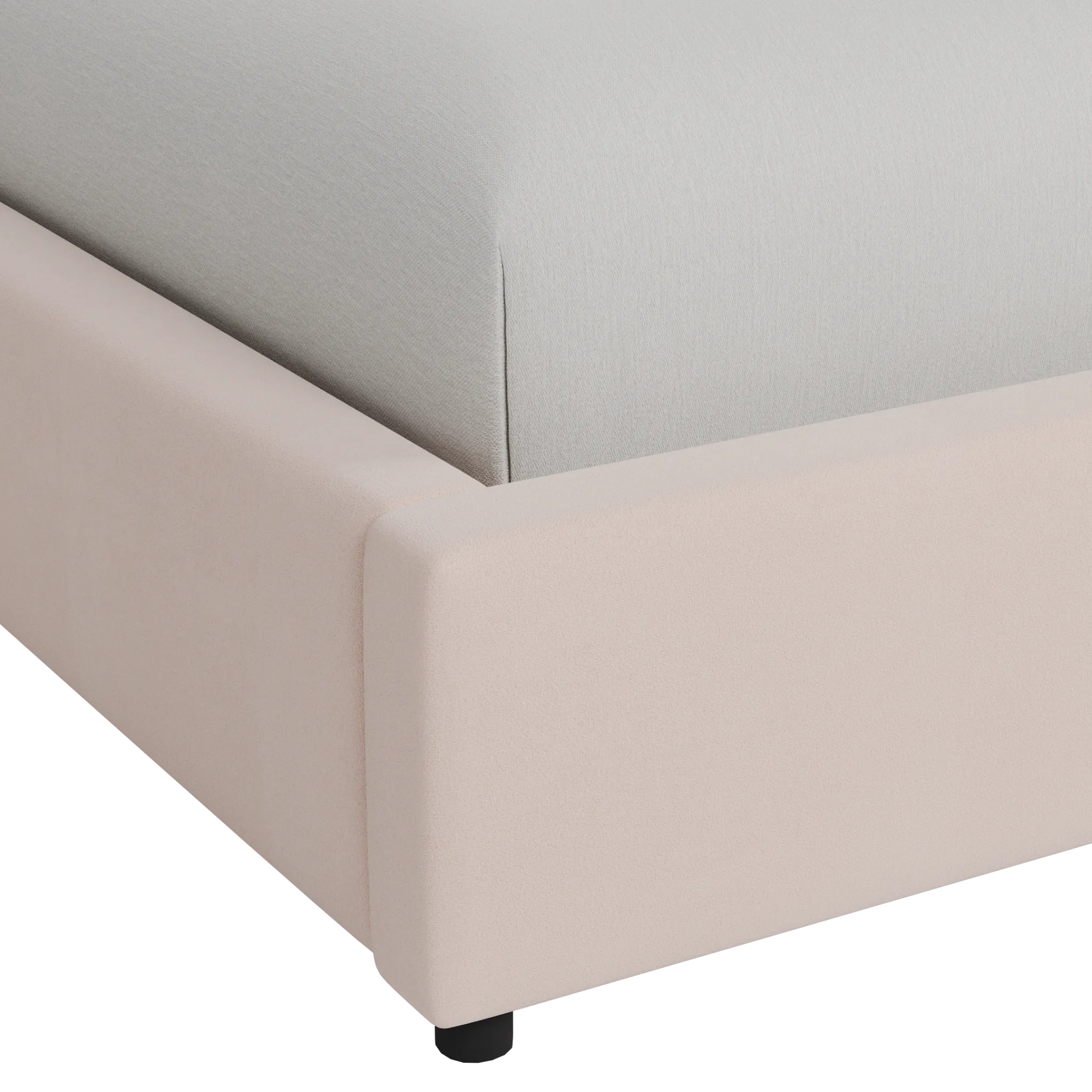 Grayton Joya Light Pink 44" Upholstered Platform Bed