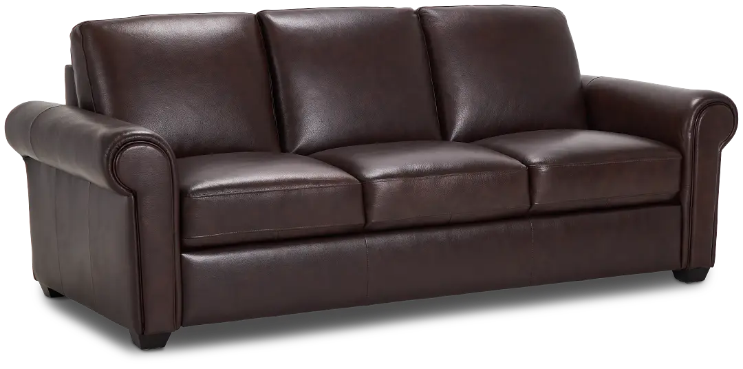 Lincoln Medium Brown Lthr/vinyl Sofa Lincoln Medium Brown Lthr/vinyl Sofa