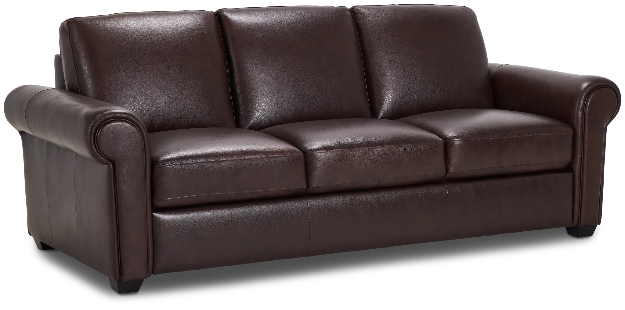 Lincoln Medium Brown Lthr/vinyl Sofa