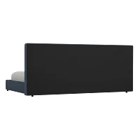 Grayton Elite Dark Blue 54" Upholstered Platform Bed