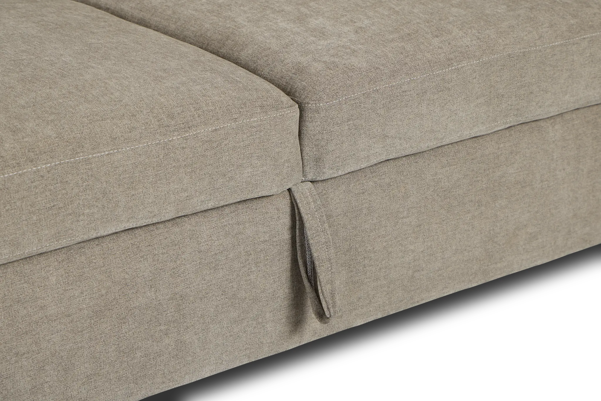 Addie Gray Fabric Double Chaise Sleeper Storage Sectional Addie Gray Fabric Double Chaise Sleeper Storage Sectional