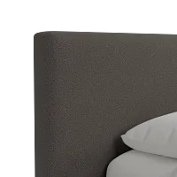 Grayton Elite Dark Gray 44" Upholstered Platform Bed