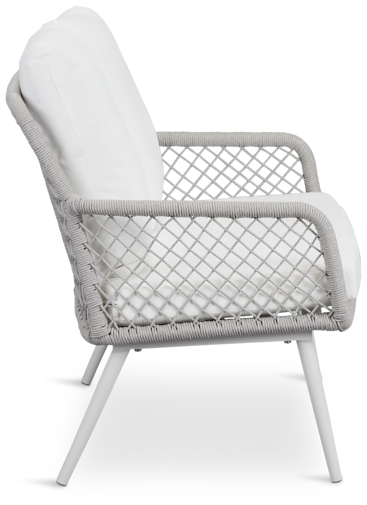 Andes White Woven Sofa