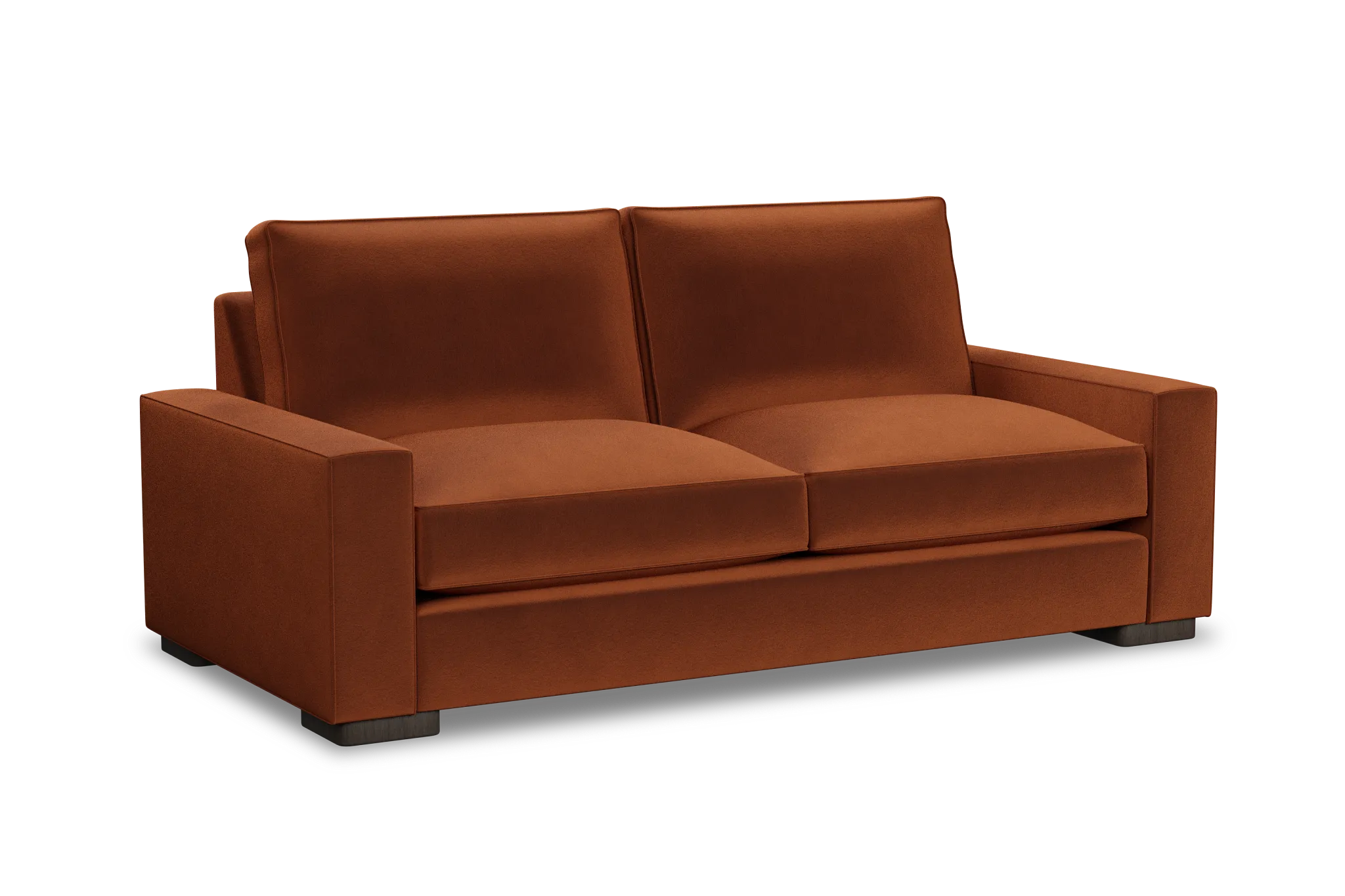 Edgewater Joya Orange 84" Sofa W/ 2 Cushions