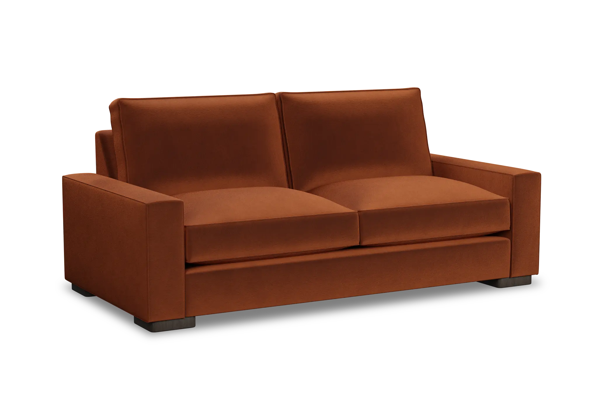 Edgewater Joya Orange 84" Sofa W/ 2 Cushions Edgewater Joya Orange 84" Sofa W/ 2 Cushions