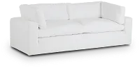 Grant White Fabric Sofa