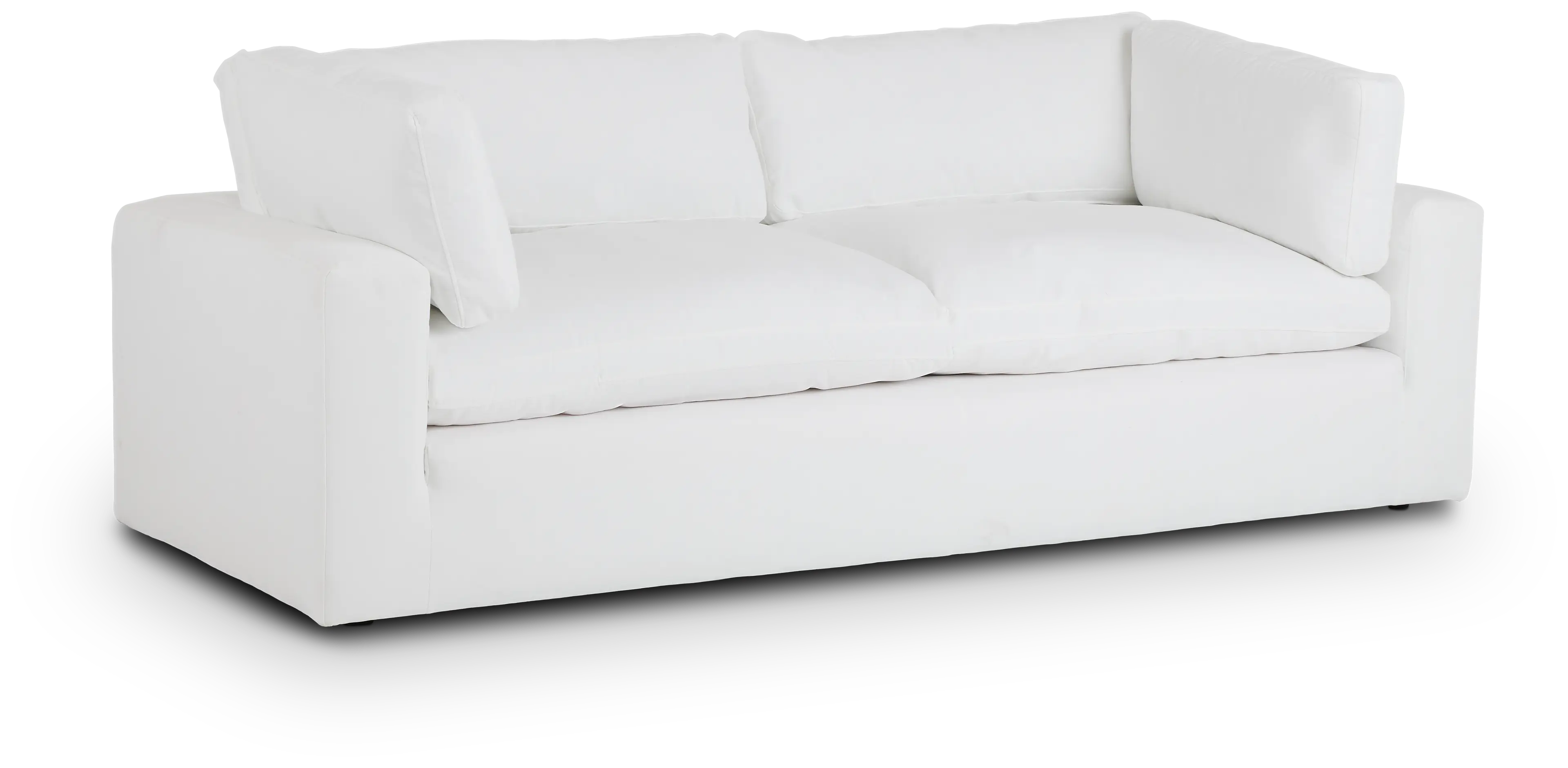 Grant White Fabric Sofa Grant White Fabric Sofa