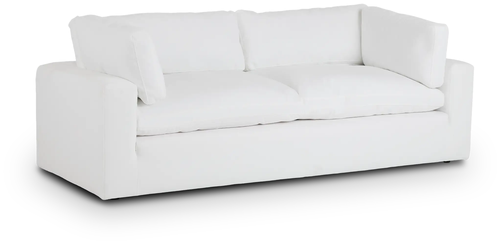 Grant White Fabric Sofa Grant White Fabric Sofa