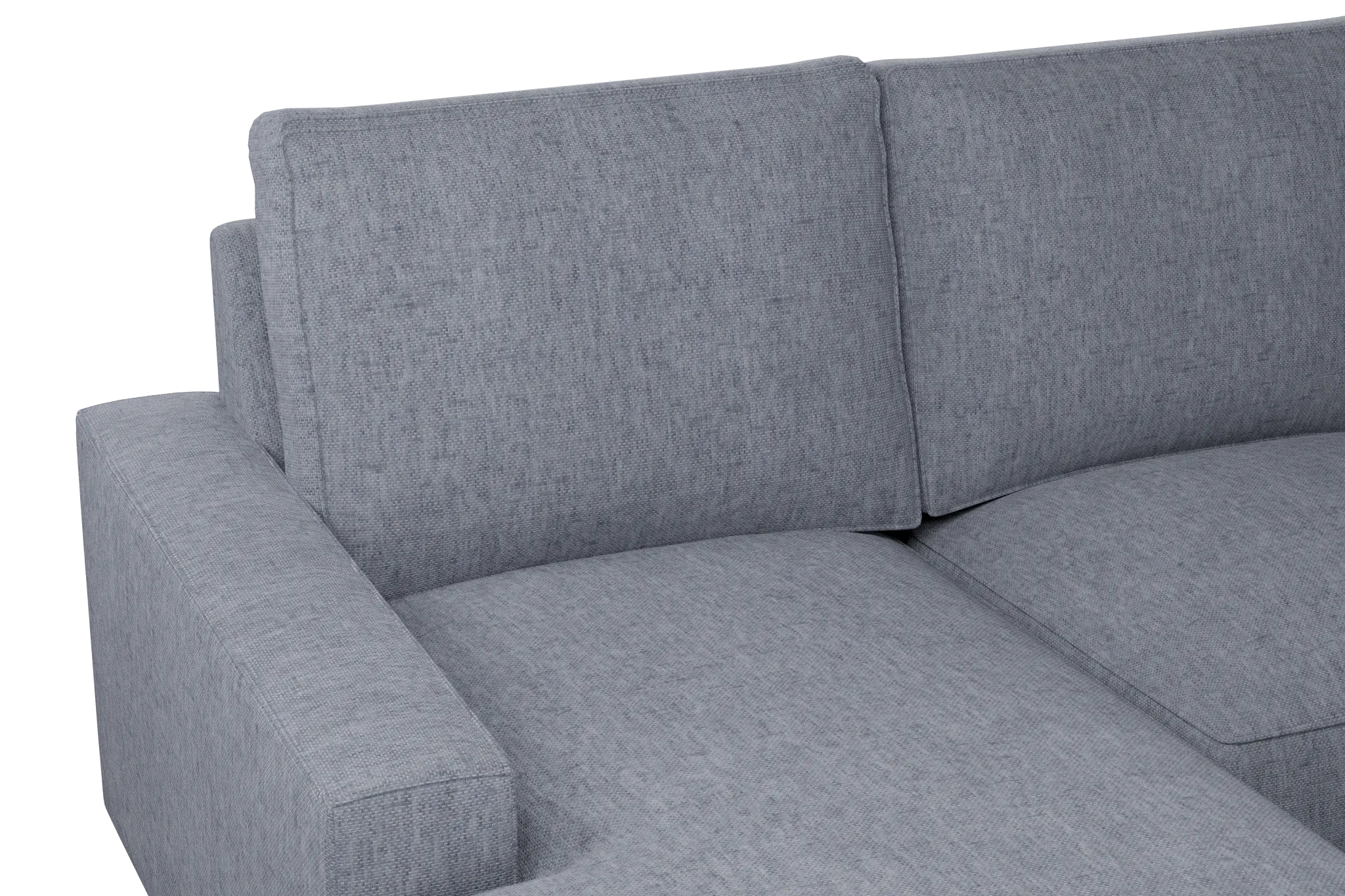 Edgewater Elevation Gray Medium Left Chaise Sectional