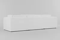 Destin Suave White Fabric 5-piece Modular Sectional