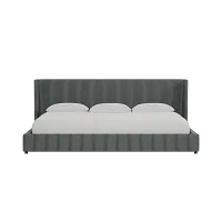 Captiva Lucy Navy 48" Upholstered Shelter Bed