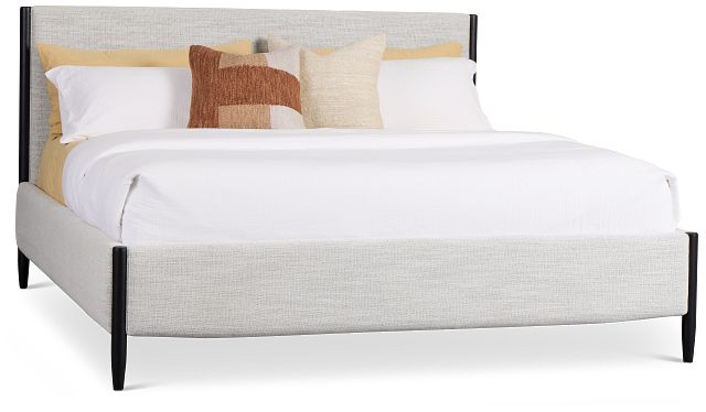 Stockton Black Uph Panel Bed