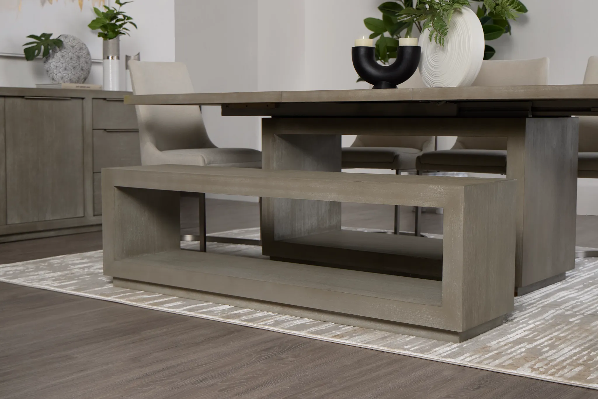 Madden Light Tone Dining Bench