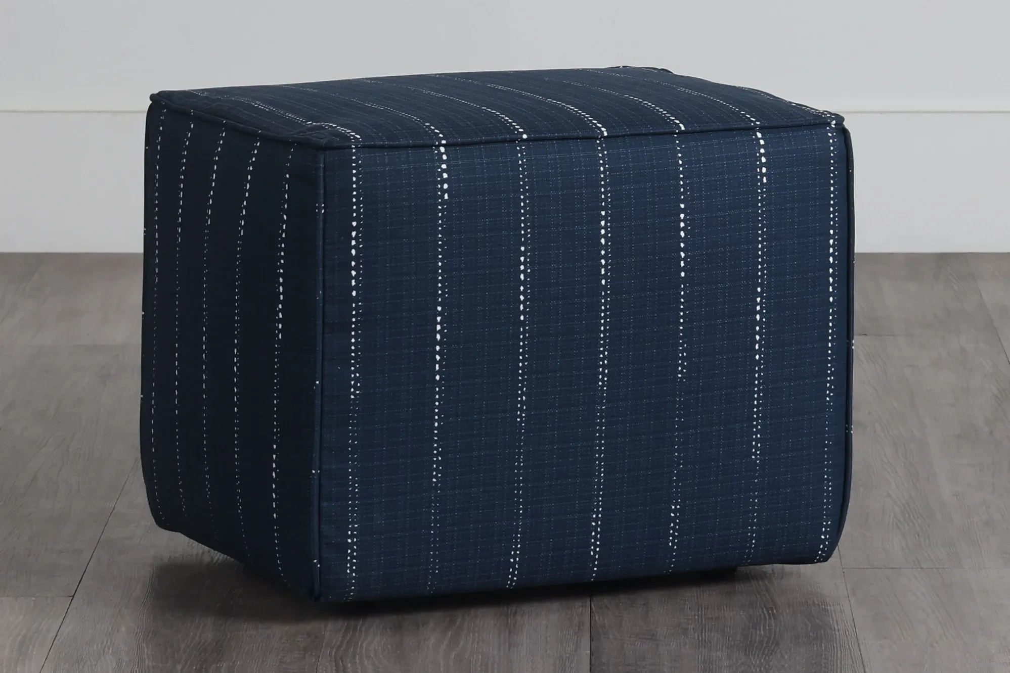 Carlo Dark Blue Indoor/outdoor Accent Ottoman
