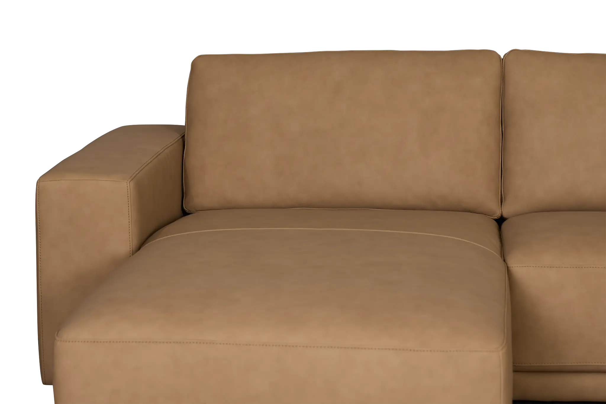 Kellan Light Brown Leather Large Left Chaise Sectional Kellan Light Brown Leather Large Left Chaise Sectional