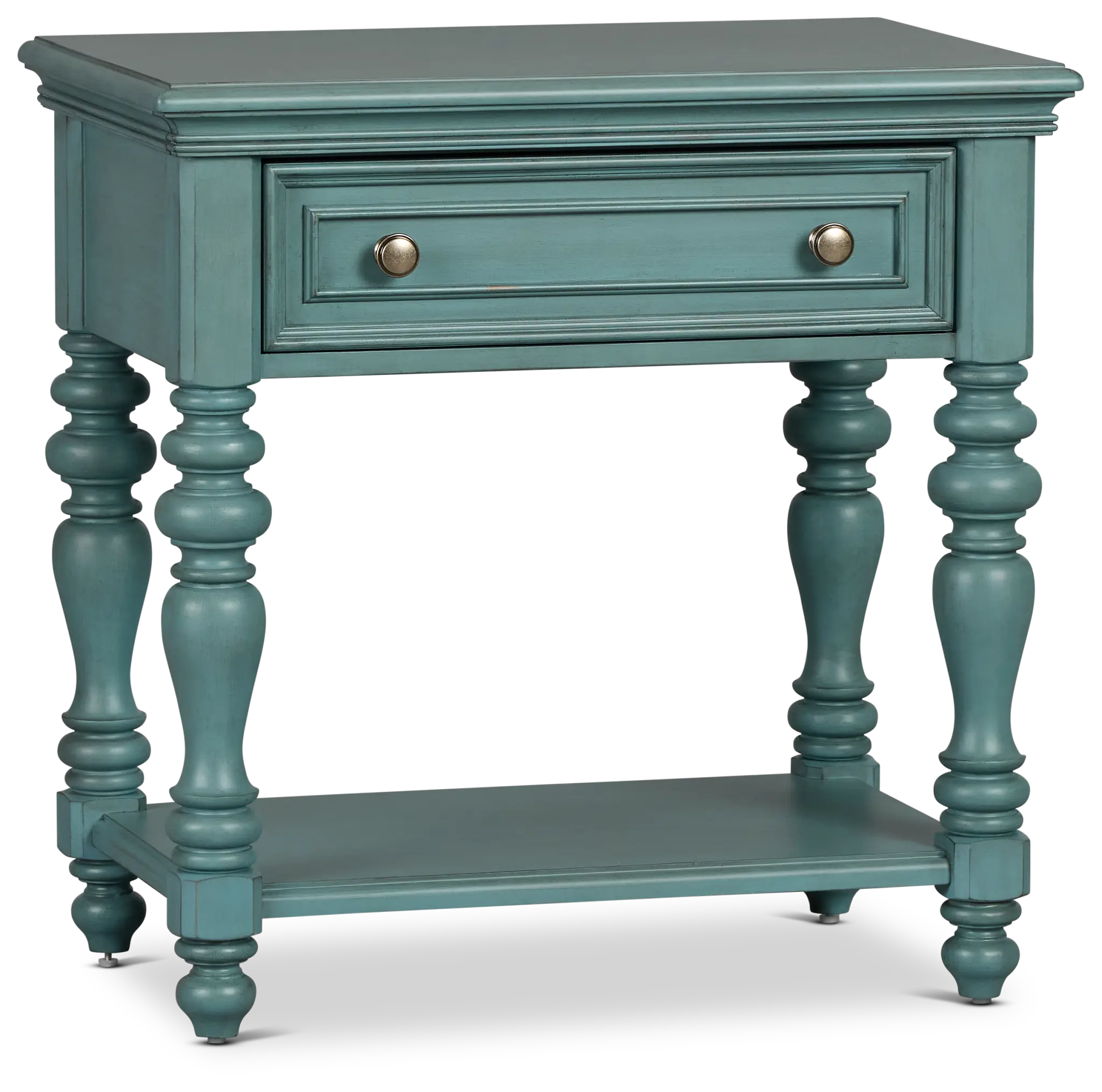 Savannah Teal 1-drawer Nightstand Savannah Teal 1-drawer Nightstand