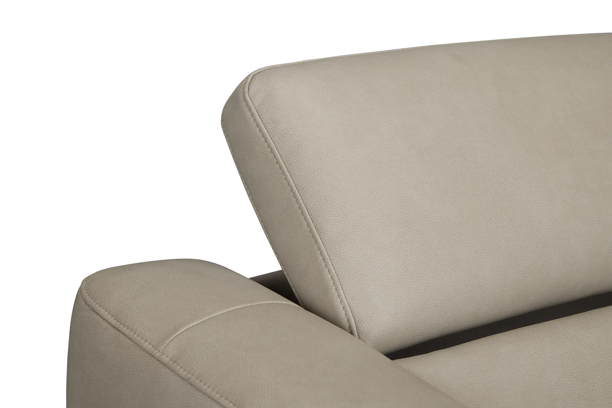 Melody Light Gray Micro Medium Triple Power 2-arm Sectional Melody Light Gray Micro Medium Triple Power 2-arm Sectional