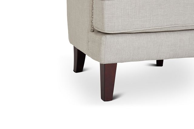 kori upholstered high back taupe accent chair