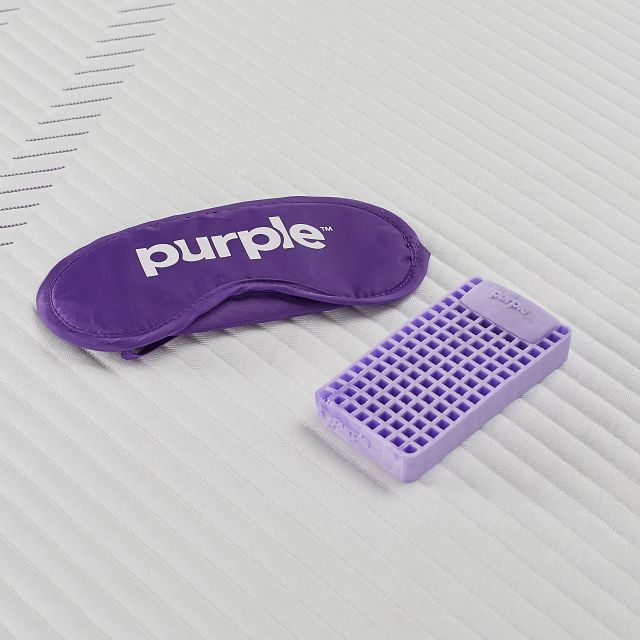 Purple Hybrid Mattress Set