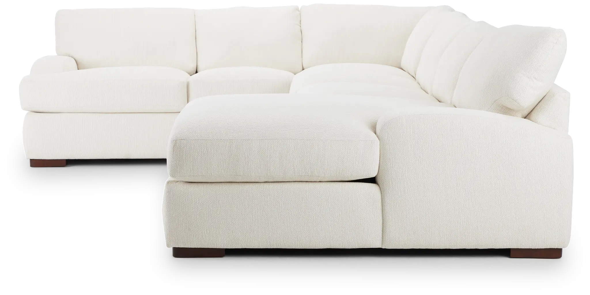 Alpha White Fabric Medium Right Chaise Sectional Alpha White Fabric Medium Right Chaise Sectional