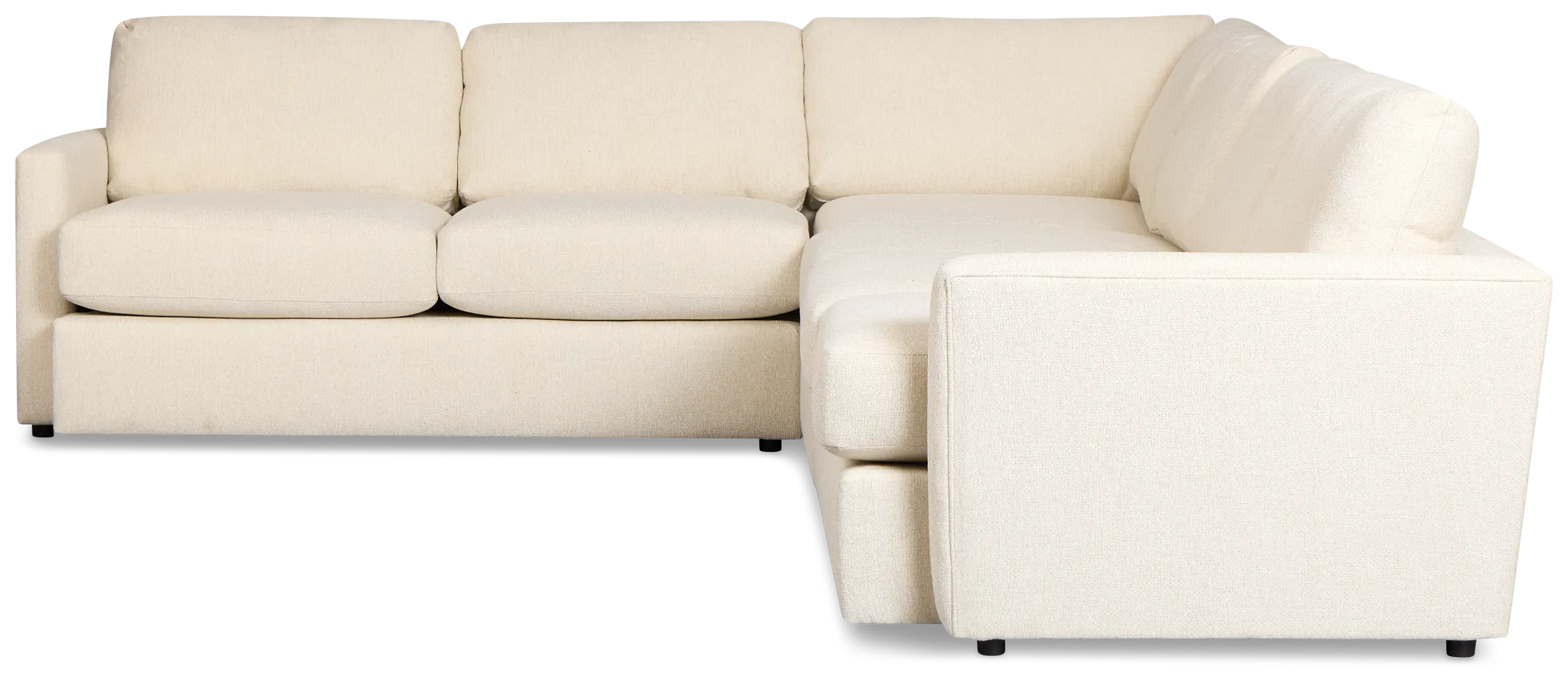 Maxwell Light Beige Fabric Medium Two-arm Sectional