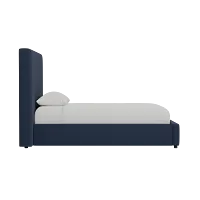 Grayton Joya Dark Blue 54" Upholstered Platform Bed