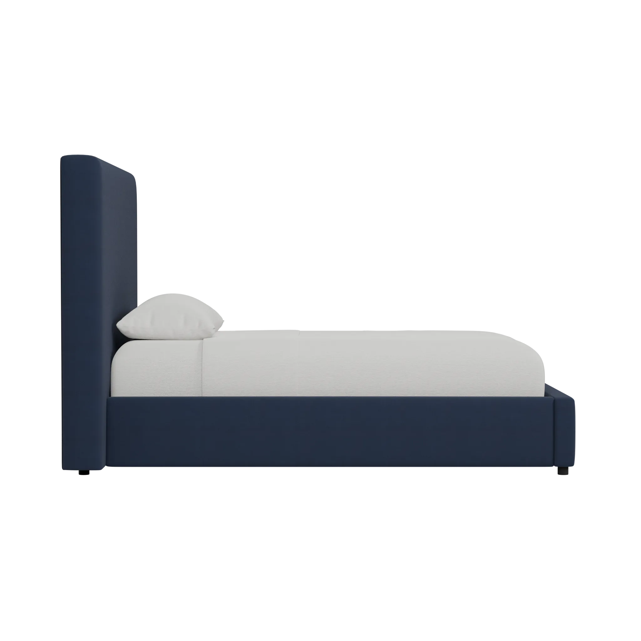 Grayton Joya Dark Blue 54" Upholstered Platform Bed
