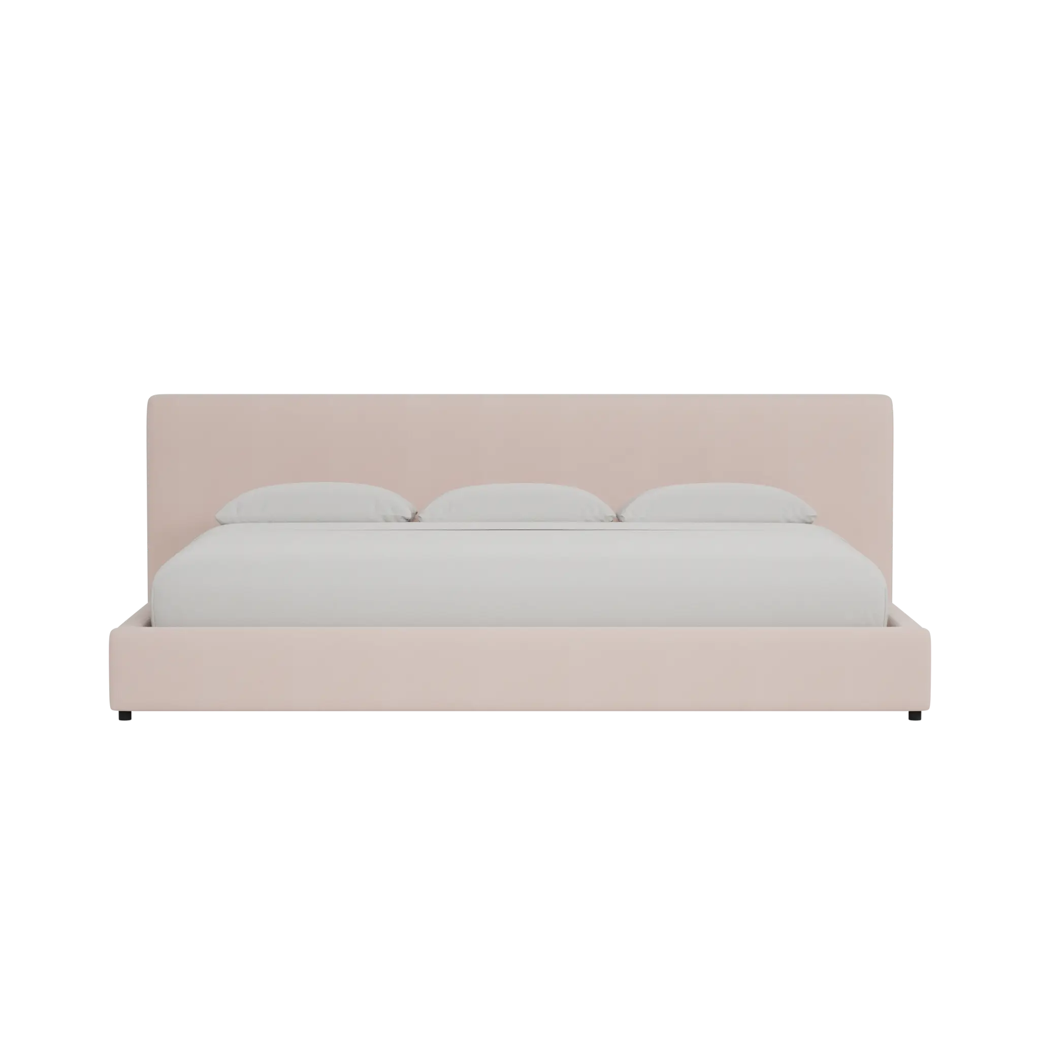 Grayton Joya Light Pink 44" Upholstered Platform Bed Grayton Joya Light Pink 44" Upholstered Platform Bed
